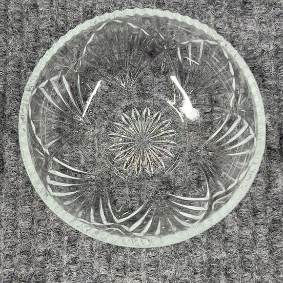 VTG KIG Malaysia Clear Glass Dish Bowl Depression Style Candy Nut Lid Set Of 2 - Picture 10 of 14